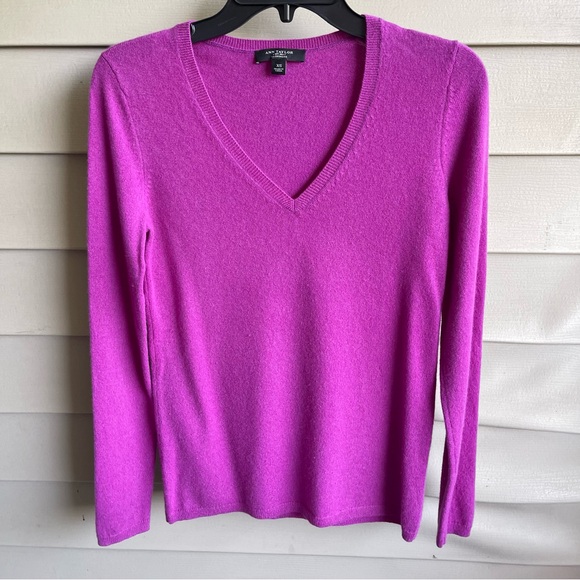 Ann Taylor Sweaters - Ann Taylor Womens Quiet Luxury Cashmere Sweater Size XS Purple Preppy Capsule